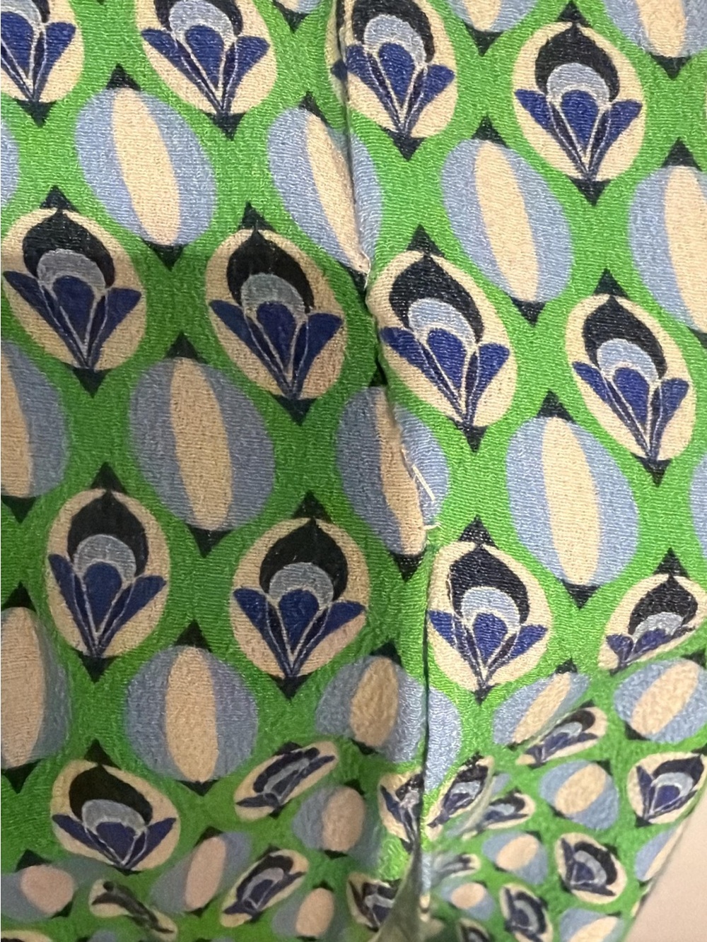 Favorite Daughter Green Printed Midi Dress with Tie Front - Picture 7 of 7